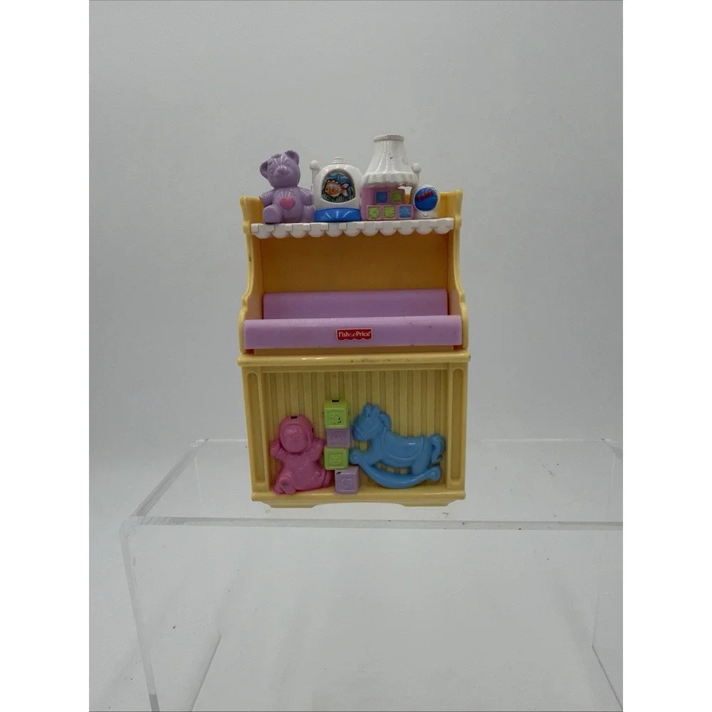 Fisher-Price Loving Family Dollhouse Baby Nursery Changing Table w/ Lights Music - Picture 14 of 14